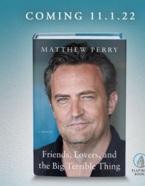Suzanne Perry son Matthew Perry shared the cover of his book with the release date.